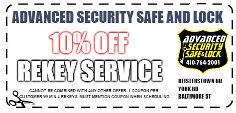 10% off coupon for re-key service