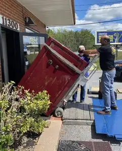 large commercial safe moved